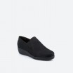 Black Moccasins in Leather for Woman - RAMY