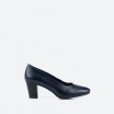 Blue Pumps in Leather for Woman - BARCELONA