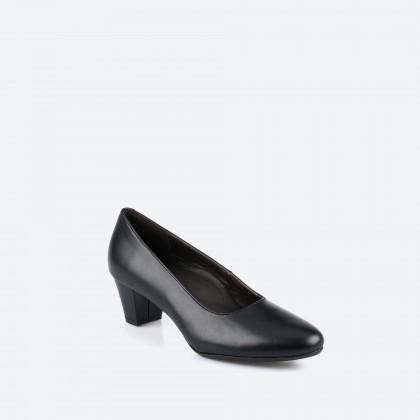 Black Pumps in Leather for Woman - AIR FRANCE