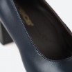 Zapatos de tacón azules de piel para Mujer - BARCELONA