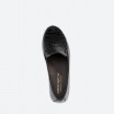 Black Moccasins in Leather for Woman - NARITA