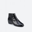 Black Low boots in Leather for Woman - NAXUS