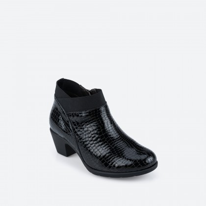 Black Low boots in Leather for Woman - DUST