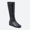 Black High Boots in Leather for Woman - LOL