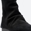 Demi-bottes noires en cuir pour Femme - CITY