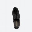 Chaussures à lacets noir en cuir ZEBRA
