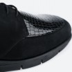 Chaussures à lacets noir en cuir ZEBRA