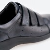 Zapatillas negras de piel para Mujer - PINDA