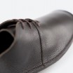 Chaussures à lacets marron en cuir pour Femme - SILVER