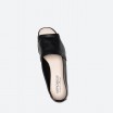 Black Peep toes in Leather for Woman - TERRA