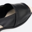 Black Peep toes in Leather for Woman - TERESA