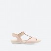 Pink Sandals in Leather for Woman - SIENA