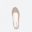 Beige Ballerinas in Leather for Woman - DANCE PERF