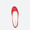 Red Ballerinas in Leather for Woman - DANCE PERF