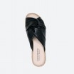Black Mules in Leather for Woman - GRIP