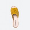 Yellow Mules in Leather for Woman - GRAMA