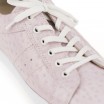 Sneakers roxas em pele para Mulher - AMSTERDAM