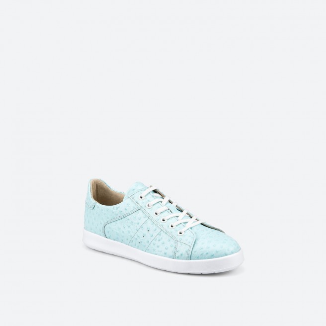 Blue Sneakers in Leather for Woman - AMSTERDAM