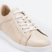 Beige Sneakers in Leather for Woman - AMSTERDAM