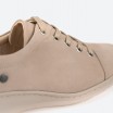 Beige Sneakers in Leather for Woman - OLAF