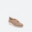 Beige Moccasins in Leather for Woman - LOCA