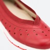 Red Ballerinas in Leather for Woman - FRET PERF