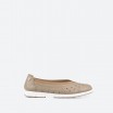 Beige Ballerinas in Leather for Woman - FRET PERF