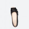 Black Ballerinas in Leather for Woman - SIMON