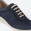 Navy Sneakers in Leather for Woman - PINT