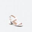 White Sandals in Leather for Woman - LIMA