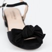 Sandales noires en cuir pour Femme - FIGO