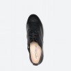 Chaussures à lacets noirs en cuir pour Femme - SKO