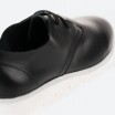 Sapatos de cordões pretos em pele para Mulher - SKO