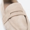 Beige Moccasins in Leather for Woman - OSAKA