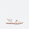 White Sandals in Leather for Woman - TULIA