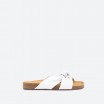 White Mules in Leather for Woman - BIANCA