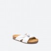 White Mules in Leather for Woman - BIANCA