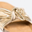 Gold Mules in Leather for Woman - BIANCA