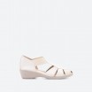 White Peep toes in Leather for Woman - YAN