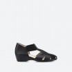 Black Peep toes in Leather for Woman - YAN