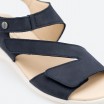 Sandales bleu marine en cuir pour Femme - CORINA