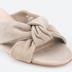 Beige Mules in Leather for Woman - FINK