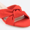 Red Mules in Leather for Woman - FINK