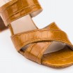 Brown Mules in Leather for Woman - LIP