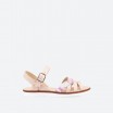 Beige Sandals in Leather for Woman - TULIA