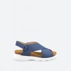 Sandales bleues en cuir pour Femme - DRAGON