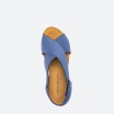 Blue Sandals in Leather for Woman - DRAGON