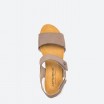 Beige Sandals in Leather for Woman - DRESDEN