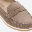 Beige Moccasins in Leather for Woman - WANDA