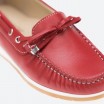 Red Moccasins in Leather for Woman - WATERLOO